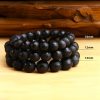 Tibetan Black Onyx Om Mani Padme Hum Bracelet Tibetan Black Onyx Om Mani Padme Hum Bracelet