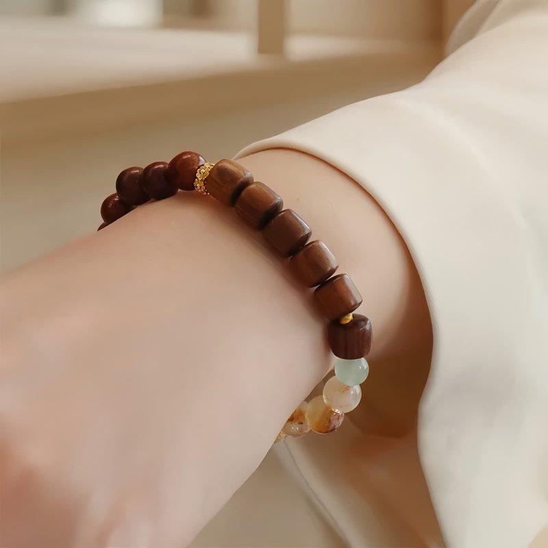 Sandalwood Citrine Protection Bracelet Sandalwood Citrine Protection Bracelet