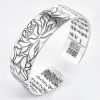 Tibetan Lotus White Copper Bracelet Tibetan Lotus White Copper Bracelet