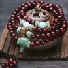 Tibetan Red Sandalwood Green Aventurine Healing Bracelet Tibetan Red Sandalwood Green Aventurine Healing Bracelet