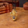 Tibetan Dzi Bead Manjusri Compassion Pendant Necklace Tibetan Dzi Bead Manjusri Compassion Pendant Necklace