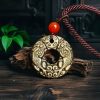 Gold Sheen Obsidian Pixiu Wealth Necklace Gold Sheen Obsidian Pixiu Wealth Necklace