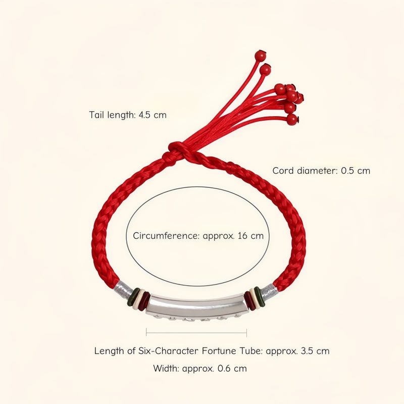 Pulsera de Plata de Ley 999 Om Mani Padme Hum para la Fortaleza 999 Sterling Silver Om Mani Padme Hum Strength Bracelet