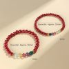 Blessing Bracelet of Cinnabar and Aquamarine Blessing Bracelet of Cinnabar and Aquamarine