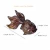 Figura de Resina de Peixe Koi que Muda de Cor Color Changing Koi Fish Resin Figurine
