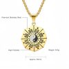 Titanium Steel Yin Yang Bagua Pendant Necklace Titanium Steel Yin Yang Bagua Pendant Necklace