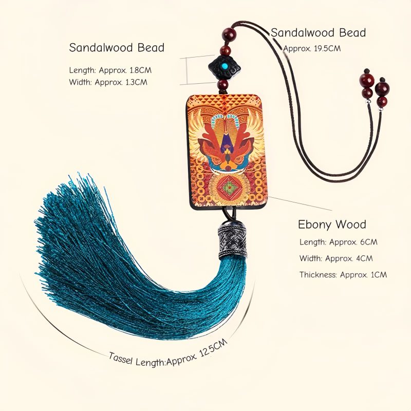 Ebony Wood PiXiu Wealth Car Hanging Decoration Ebony Wood PiXiu Wealth Car Hanging Decoration