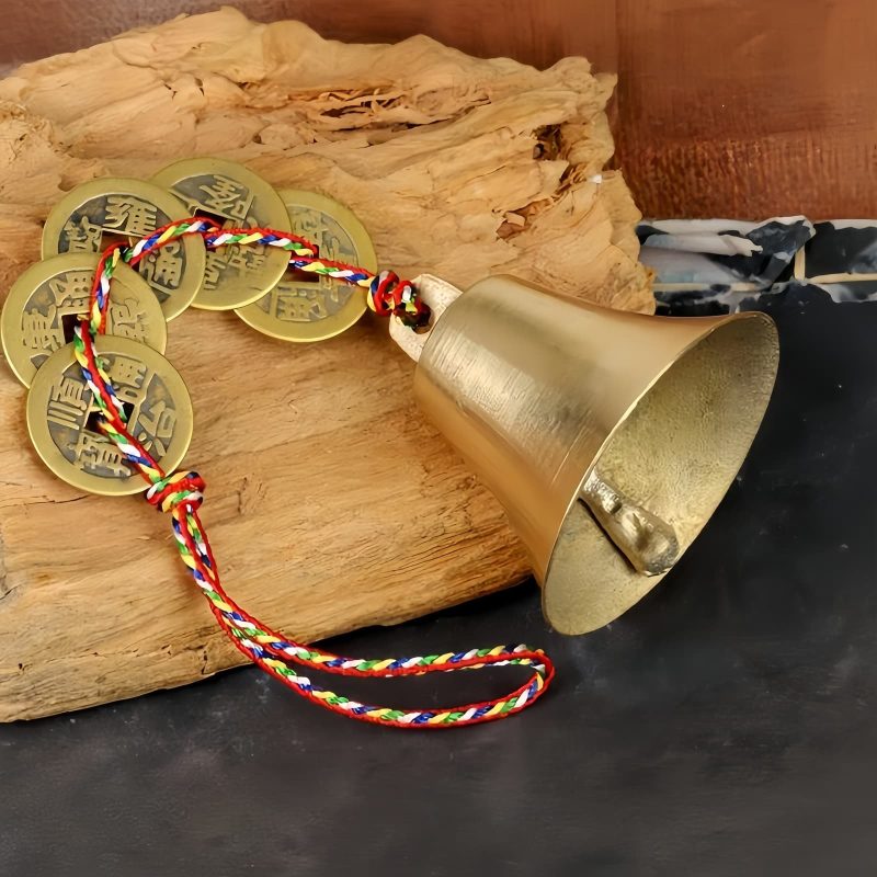 Brass Feng Shui Bell for Wealth and Luck Brass Feng Shui Bell for Wealth and Luck