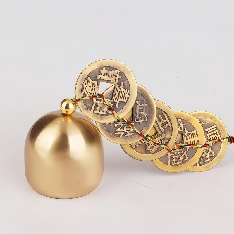 Brass Feng Shui Bell for Wealth and Luck Brass Feng Shui Bell for Wealth and Luck