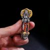 Tibetan Dzi Bead Skull Wisdom Necklace Tibetan Dzi Bead Skull Wisdom Necklace