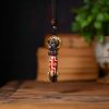 Tibetan Dzi Bead Skull Wisdom Necklace Tibetan Dzi Bead Skull Wisdom Necklace