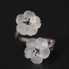 Schutzring Pflaumenblüte aus 925er Silber 925 Silver Plum Blossom Protection Ring - 4