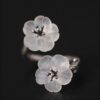 Schutzring Pflaumenblüte aus 925er Silber 925 Silver Plum Blossom Protection Ring - 11