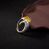 Citrin-Lotus-Schutzring Citrine Lotus Protection Ring - 6