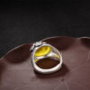 Citrin-Lotus-Schutzring Citrine Lotus Protection Ring - 5