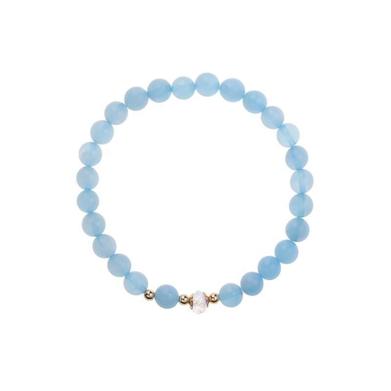Gold Plated Aquamarine Healing Bracelet Gold Plated Aquamarine Healing Bracelet - 7