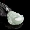925 Silver Jade Laughing Buddha Necklace 925 Silver Jade Laughing Buddha Necklace - 3