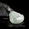 925 Silver Jade Laughing Buddha Necklace 925 Silver Jade Laughing Buddha Necklace - 10
