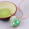 925 Silver Laughing Buddha Jade Necklace - 2