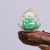 925 Silver Laughing Buddha Jade Necklace - 6