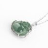 925 Silver Laughing Buddha Pendant Necklace 925 Silver Laughing Buddha Pendant Necklace - 4