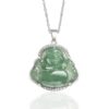925 Silver Laughing Buddha Pendant Necklace 925 Silver Laughing Buddha Pendant Necklace - 1