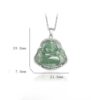 925 Silver Laughing Buddha Pendant Necklace 925 Silver Laughing Buddha Pendant Necklace - 9