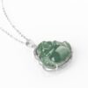 925 Silver Laughing Buddha Pendant Necklace 925 Silver Laughing Buddha Pendant Necklace - 3