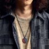 999 Silver & 24K Gold Half Demon Half Buddha Necklace - 12