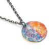 999 Silver & 24K Gold Half Demon Half Buddha Necklace - 10