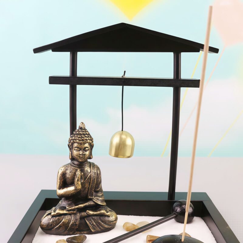 Buddha Resin Peace Zen Garden Set - 6
