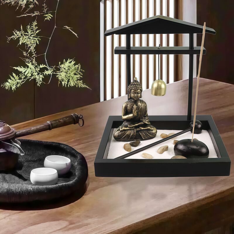 Buddha Resin Peace Zen Garden Set - 3