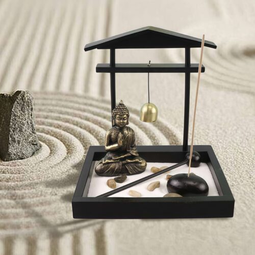 Buddha Resin Peace Zen Garden Set - 2