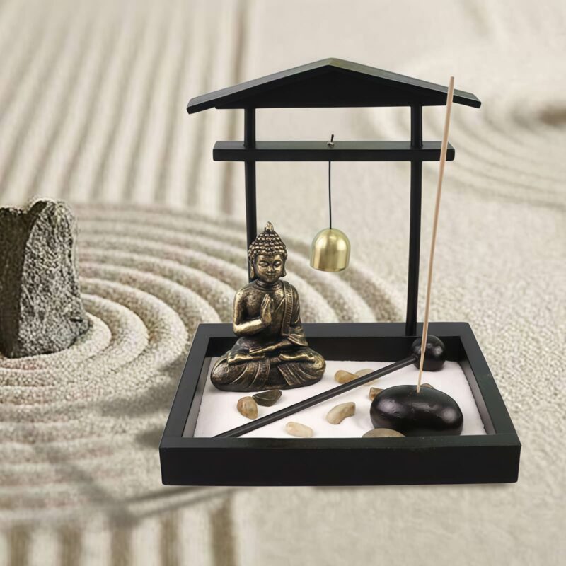 Buddha Resin Peace Zen Garden Set - 2