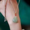 Hetian Jade Laughing Buddha Necklace Hetian Jade Laughing Buddha Necklace - 3