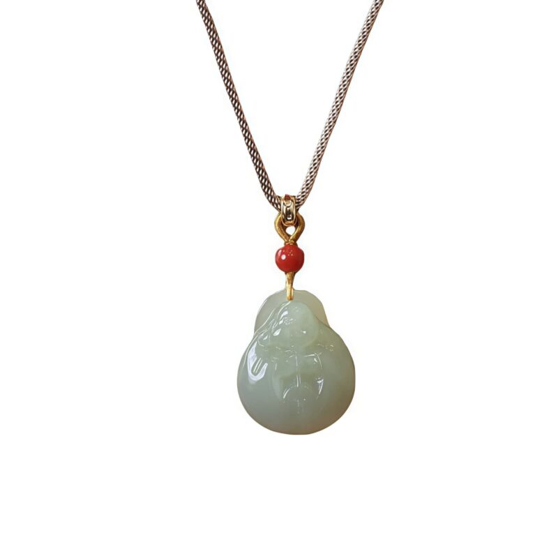 Hetian Jade Laughing Buddha Necklace Hetian Jade Laughing Buddha Necklace - 7