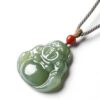 Hetian Jade Laughing Buddha Abundance Pendant Necklace - 9