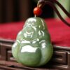 Hetian Jade Laughing Buddha Abundance Pendant Necklace - 5