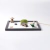 Zen Garden Koi Fish Decoration with Bridge and Grass - 4