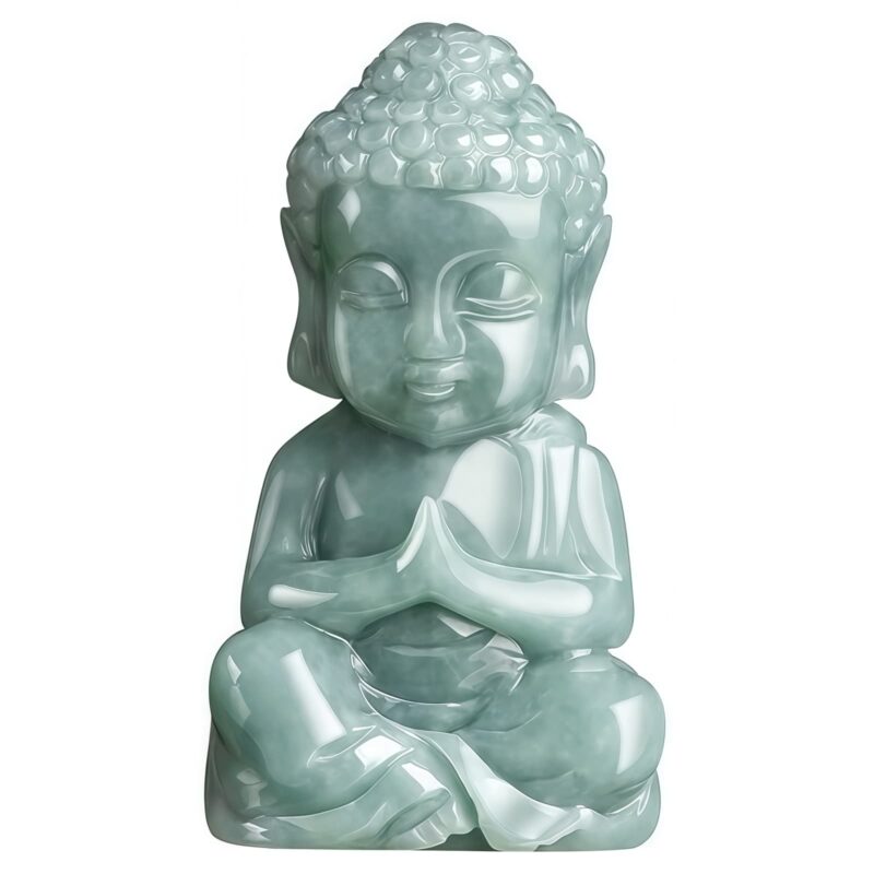 Natural Jade Buddha Amulet Necklace Natural Jade Buddha Amulet Necklace - 8