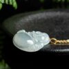 Natural Jade Laughing Buddha Pendant Necklace - 4