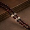 Small Leaf Red Sandalwood Zodiac Buddha Pendant Necklace Small Leaf Red Sandalwood Zodiac Buddha Pendant Necklace - 4