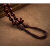 Small Leaf Red Sandalwood Zodiac Buddha Pendant Necklace Small Leaf Red Sandalwood Zodiac Buddha Pendant Necklace - 5