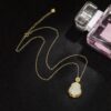 Tibetan White Jade Laughing Buddha Pendant Necklace - 5