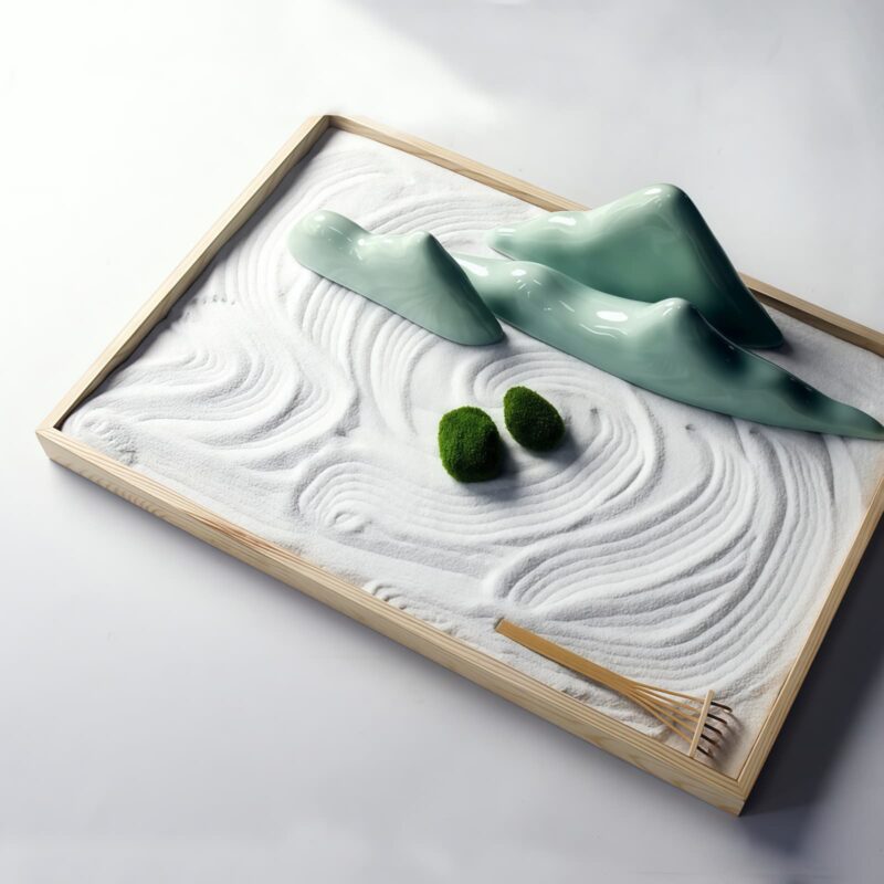 Zen Garden Ceramic Rock Decorations - 21