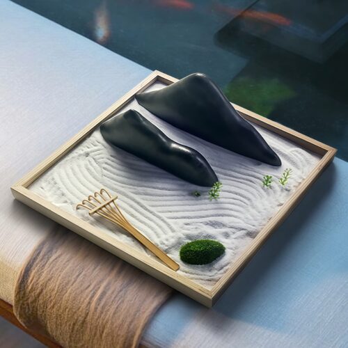 Zen Garden Ceramic Rock Decorations - 1