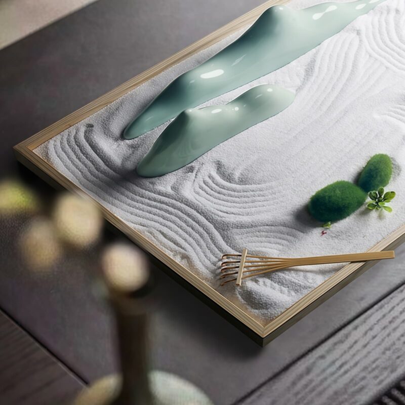 Zen Garden Ceramic Rock Decorations - 22