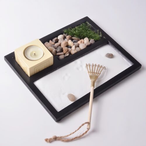 Decoração de Jardim Zen com Pedras de Meditação