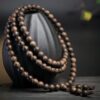 Agarwood 108 Mala Beads Peace Bracelet - 11