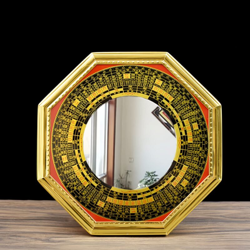 Feng Shui Bagua-Spiegel mit Fünf-Kaiser-Münzen Feng Shui Bagua Map with Five-Emperor Coins - 7